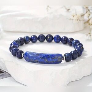 Natural Lapis Lazuli Stretch Bracelet